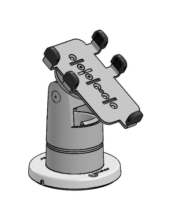 ERGONOMIC SOLUTIONS - ING4803-S-MN-02 - SpacePole Stack avec plaque MultiGrip pour Ingenico