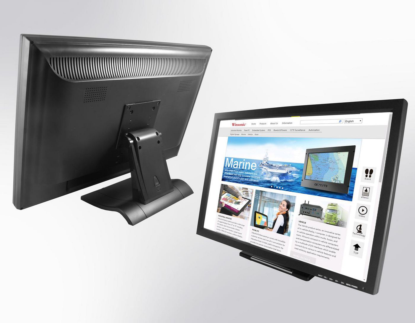WINSONIC - L241A3-WU30L0 - Boitier en plastique, moniteur LCD 24 pouces