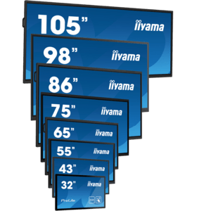 IIYAMA - LH10551UWS-B1AG - iiyama LH10551UWS-B1AG, 24/7, 5K, USB, USB-C, Ethernet, en kit (RS232)