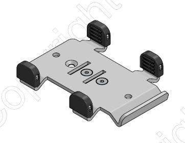 ERGONOMIC SOLUTIONS - MIU020-MN-02 - Plaque MultiGripÉ pour M020 (sans poignée)