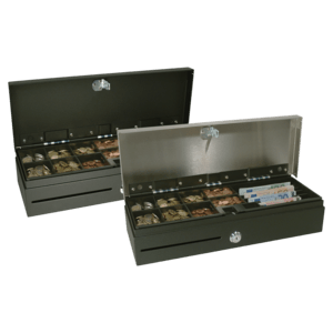 APG CASH DRAWER - MOD237A-BL4617 - Série APG 3600, noir, acier inoxydable