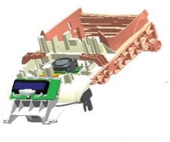 ZEBRA - P1031925-035 - Kit de la partie supérieure intérieure zxp3 r1