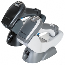 DATALOGIC PSC - PBT9500-WH-RTK20 - Datalogic PowerScan PBT9500-RT, bluetooth, 2D, courtes distances, Digimarc, en kit (RS232), blanc, gris