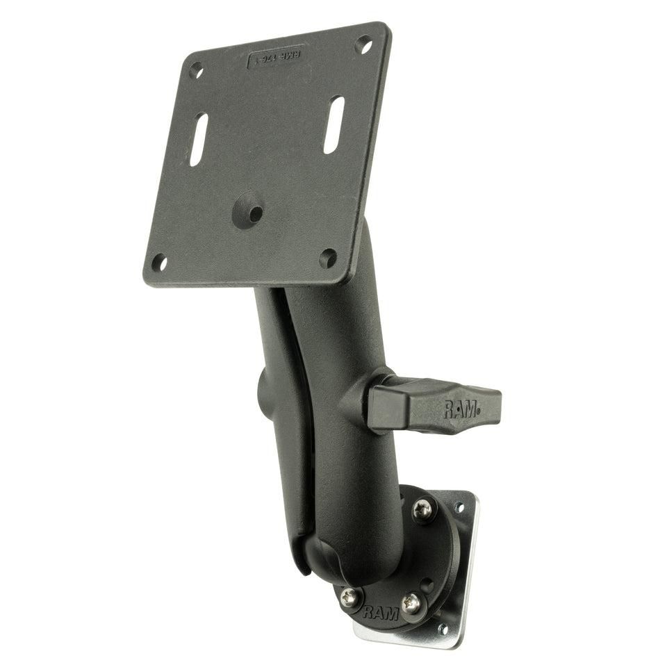 RAM Mounts - RAM-101-2461-225B2U - Plaque d'appui universelle avec plaque VESA 75x75mm