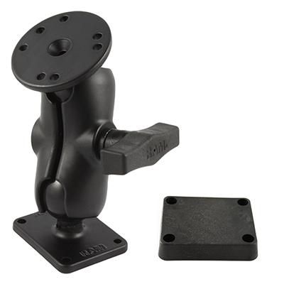 RAM Mounts - RAM-101-B-SAE1P - UNPKD. MNT W/2 2 1/2" BASES et PLASTIC BA