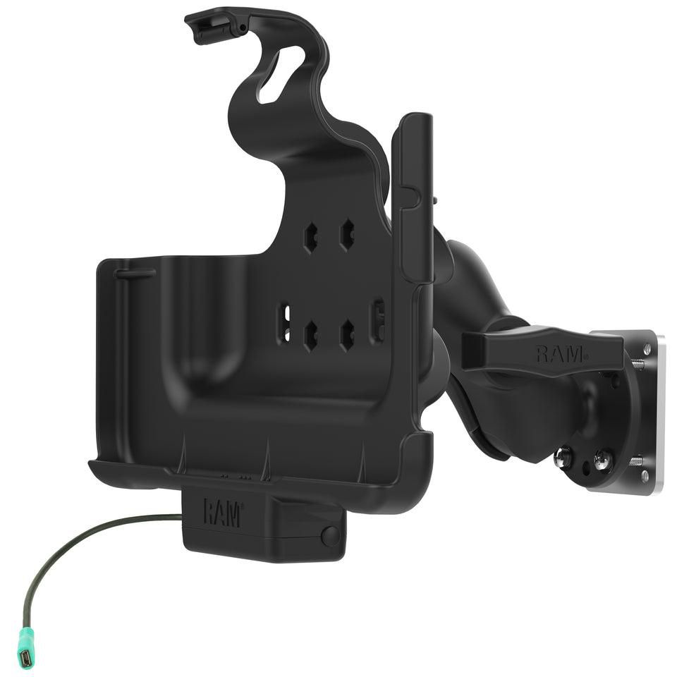 RAM Mounts - RAM-101-B2-SAM52P-V7B1U - UNPKD Support motorisé pour Samsung Tab Active4 Pro avec plaque de support