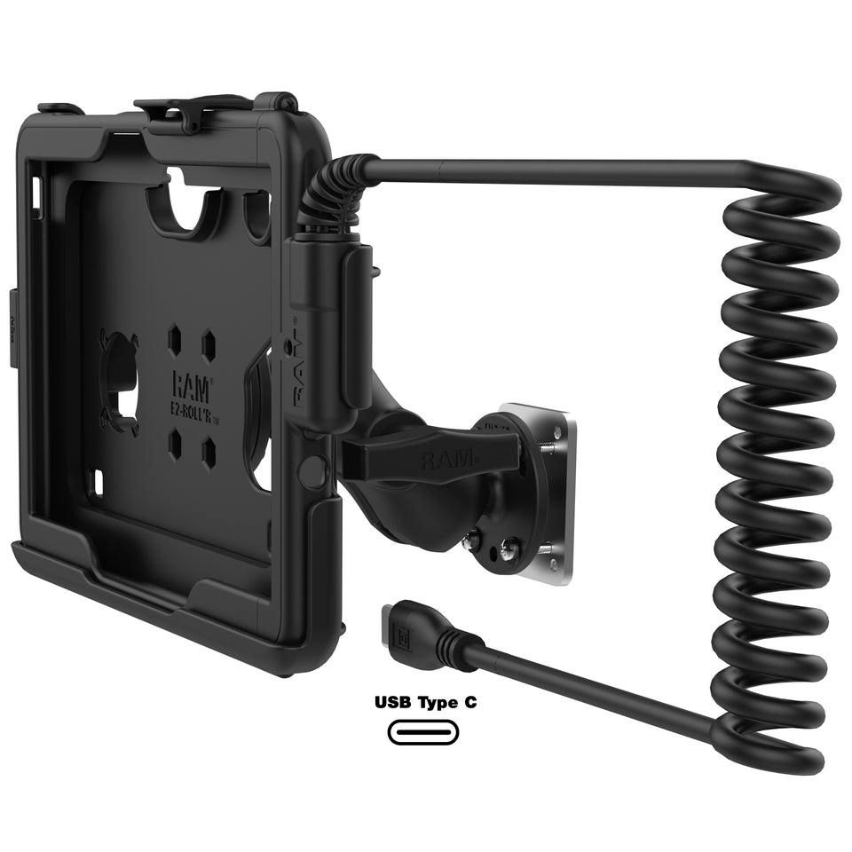 RAM Mounts - RAM-101B2-TC-SAM54C-V3FCU - Tough-CaseT Bundle pour Tab Active4 Pro avec chargeur Power Delivery -NOIR-