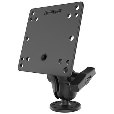 RAM Mounts - RAM-101U-B-246 - RAM MOUNTS AVEC PLAQUE VESA 100 75 MM COURTE