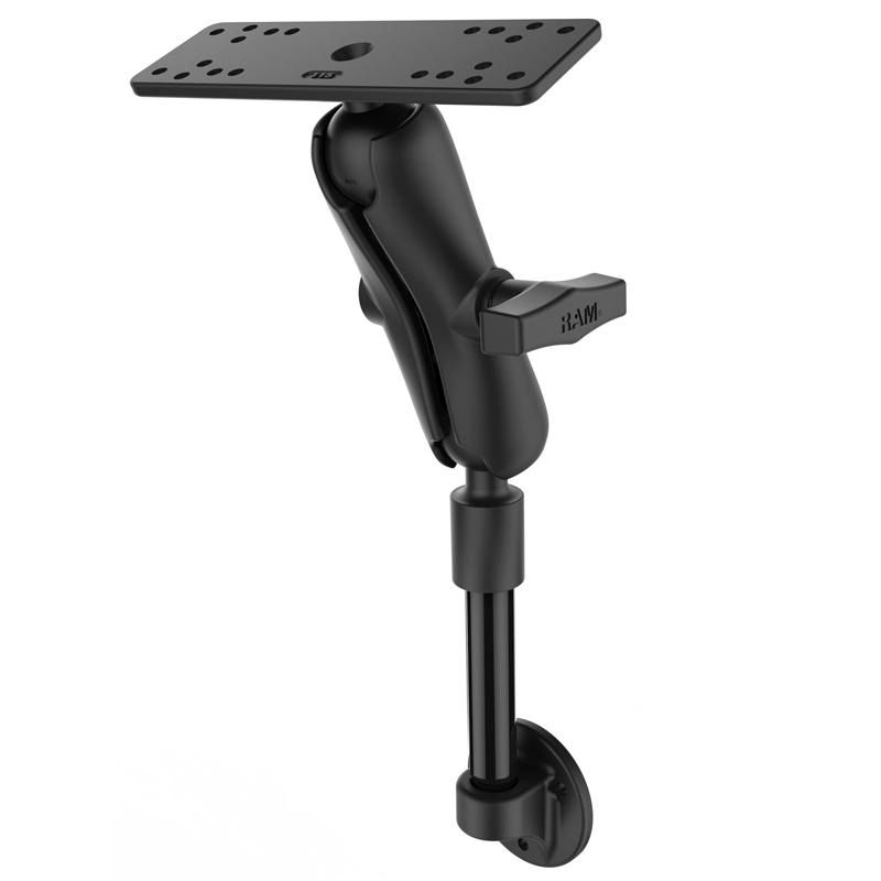 RAM Mounts - RAM-134-0 - RAM 0 DEG BASE, 6Inch PIPE DBL SOCKET MNT