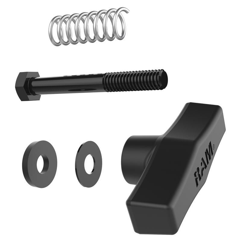 RAM Mounts - RAM-2-1U - UNPKD RAM T HANDLE, BOLT, WASHER and SPRIN (poignée de RAM, boulon, rondelle et ressort)