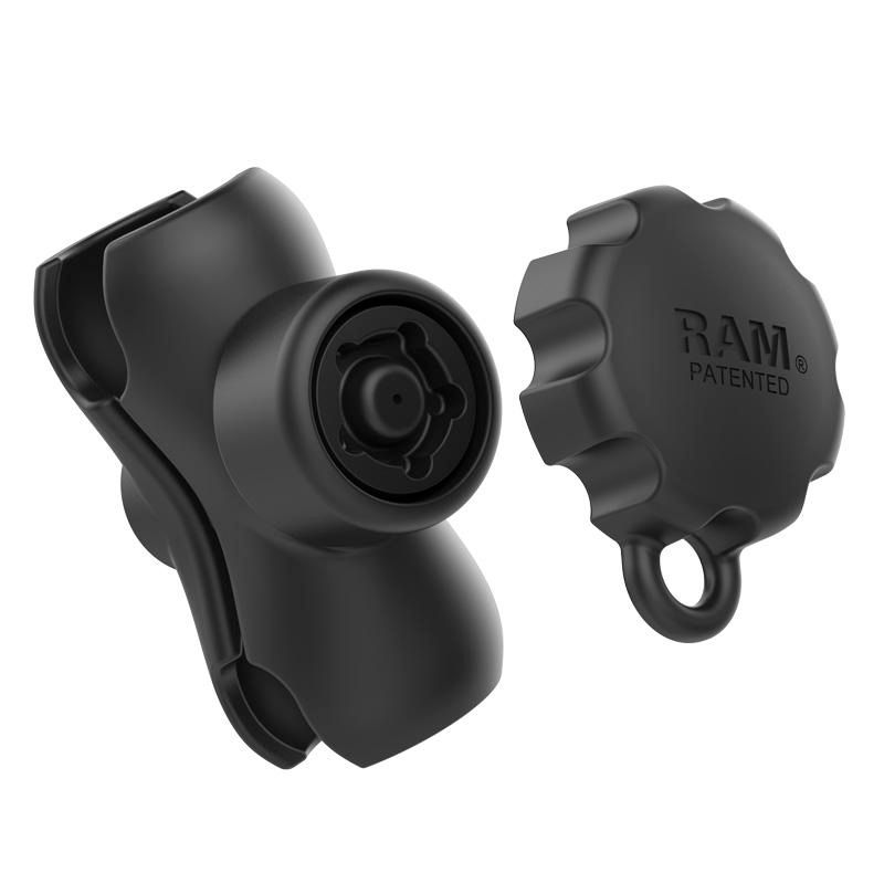RAM Mounts - RAM-201-BS-KEY5U - UNPKD RAM SECURITY DBL bras court KEY 5