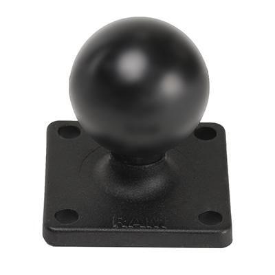 RAM Mounts - RAM-202U-22 - RAM Mounts RAM base, 2" x 2", C-size Ball Base with 1.5" x 1.5"  4-Hole Pattern, 108.8 g, 50.8 mm, 50.8 mm