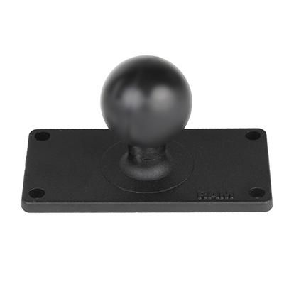 RAM Mounts - RAM-202U-24 - RAM Mounts RAM base, 2" x 4", C-size Ball Base with 1.5" x 3.5"  4-Hole Pattern, 158.7 g, 101.6 mm, 50.8 mm