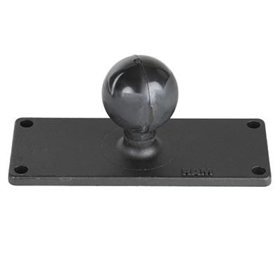 RAM Mounts - RAM-202U-25 - RAM Mounts RAM base, 2" x 5", C-size Ball Base with 1.5" x 4.5"  4-Hole Pattern, 181.4 g, 127 mm, 50.8 mm