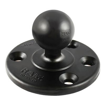 RAM Mounts - RAM-240 - RAM 3.68 DIA BASE W/ BALL Grand plateau rond avec boule, 267 g