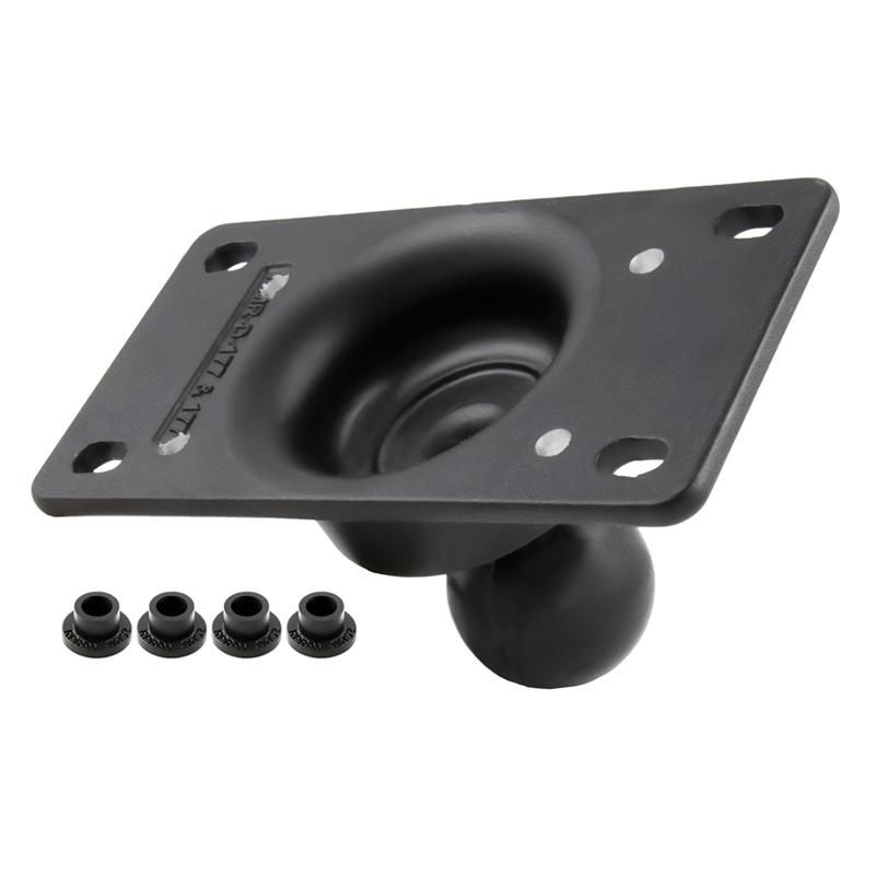 RAM Mounts - RAM-243U-AVA1 - UNPKD 2 13/16Inch X 5Inch PLATE W/ 4 QTY EXT H