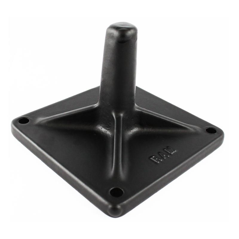 RAM Mounts - RAM-283U - RAM 5Inch X 5Inch BASE W/MALE POST FOR TEL PST
