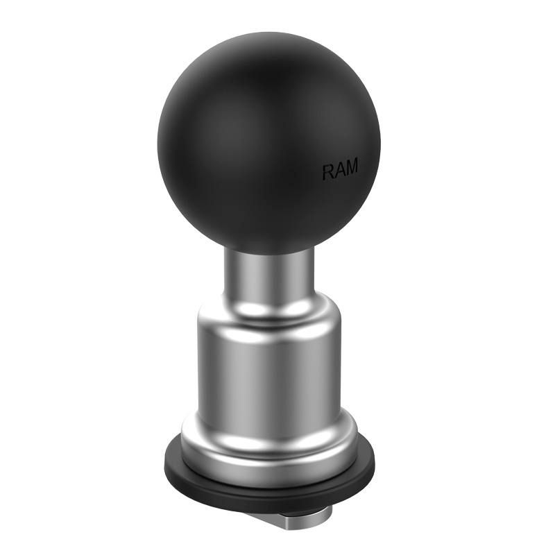 RAM Mounts - RAM-463-TRA1U - SOCLE AVEC BOULE DE 1,5" AVEC VERROUILLAGE À GOUPILLE ET TROU FILETÉ DE 1/4-20" AVEC BOULON EN T