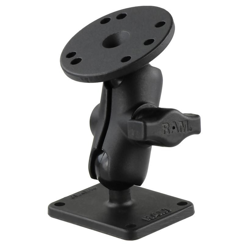 RAM Mounts - RAM-B-101U-A-225U - UNPKD. RAM MOUNTS 2Inch X 2.5Inch BASE SHRT ARM