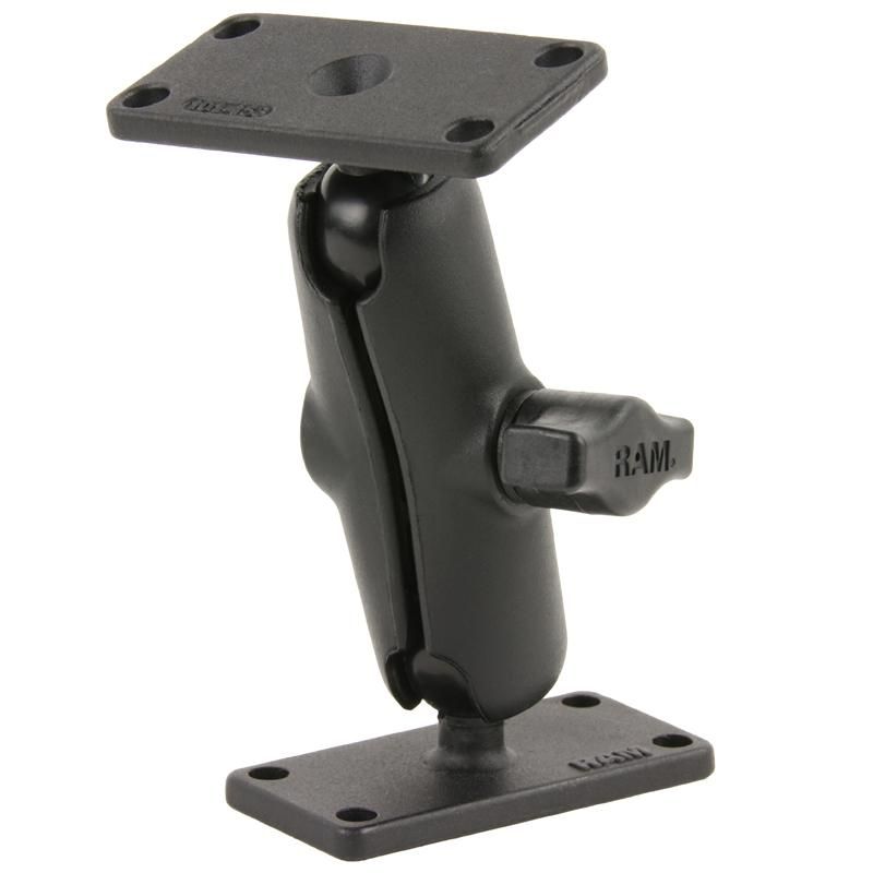 RAM Mounts - RAM-B-102U-153 - UNPKD RAM BASES 1.5" X 3" W/ 1" BALL AND ARM Double Ball Mount, 285 g, 127 mm, 1 pièce(s)