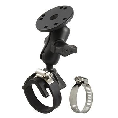 RAM Mounts - RAM-B-108-A - RAM W/STD BASE V BASE W/STRAPS SHORT