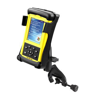 RAM Mounts - RAM-B-121-TD1U - RAM YOKE MNT FOR TDS RECON Double Ball Yoke Clamp Mount for Trimble TDS Recon, Mobile computer, Active holder, Indoor, Outdoor, Black