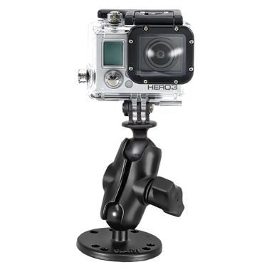 RAM Mounts - RAM-B-138-A-GOP1 - RAM MOUNTS BASE RONDE COURTE GOPRO