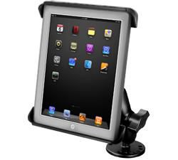 RAM Mounts - RAM-B-138-TAB3U - UNPKD RAM MOUNT MID TAB-TITE Tab-Tite Drill-Down Mount for Apple iPad 1-4 , More, Tablet/UMPC, Passive holder, Car, Black