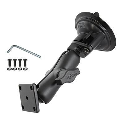 RAM Mounts - RAM-B-166-347U-TOM1 - UNPKD RAM SUCTION MOUNT AMPS BASE