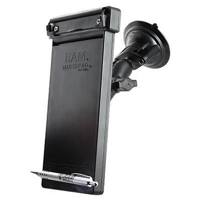RAM Mounts - RAM-B-166-MP1U - UNPKD RAM SUCTION MOUNT MULTI PAD