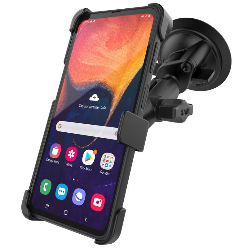 RAM Mounts - RAM-B-166-SAM59U - UNPK SUCTION MNT FOR SAMSUNG XCOVER PRO RAM-B-166-SAM59U, Téléphone portable/Smartphone, Support actif, Voiture, Noir