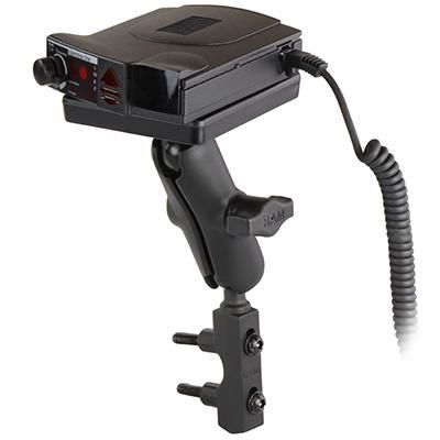 RAM Mounts - RAM-B-174-300-1U - UNPKD RAM MOTO POWER PLATE Power Plate III Support de réservoir de frein/embrayage pour détecteurs de radars, radar, support actif, intérieur, extérieur, noir