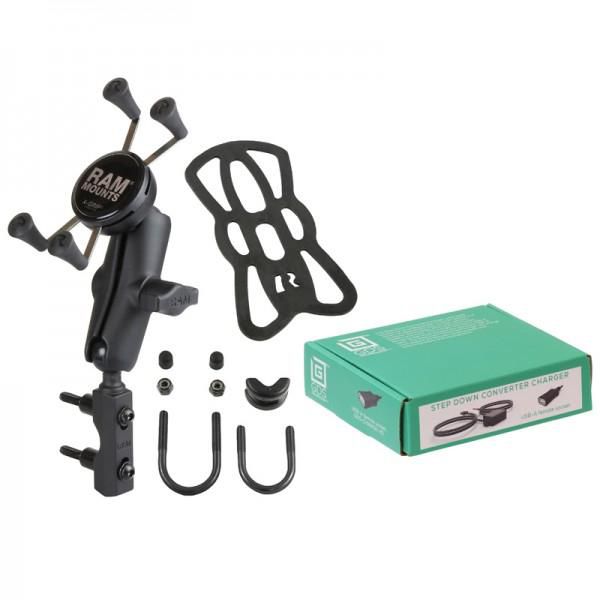 RAM Mounts - RAM-B-174-UN7PV2U - UNPKD RAM USB A FEM MOTO MOUNT RAM X-GRIP