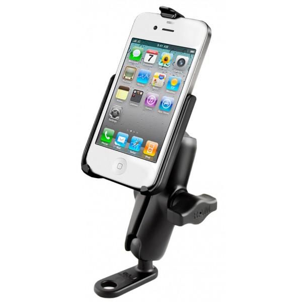 RAM Mounts - RAM-B-179-AP9U - UNPKD RAM 11MM MOTO FLAT APPLE IPHONE 4