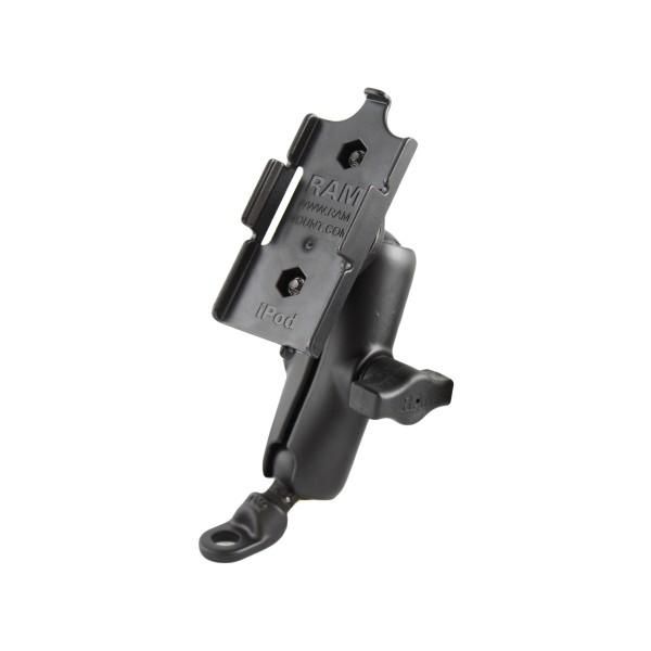 RAM Mounts - RAM-B-180-AP2U - UNPKD RAM 11MM MOTO ANGL APPLE NANO