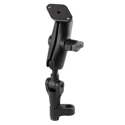 RAM Mounts - RAM-B-181 - RAM ADJ ANGL MNT W/ DIA BASE Support pour rétroviseur de moto à rotation et inclinaison, 231 g
