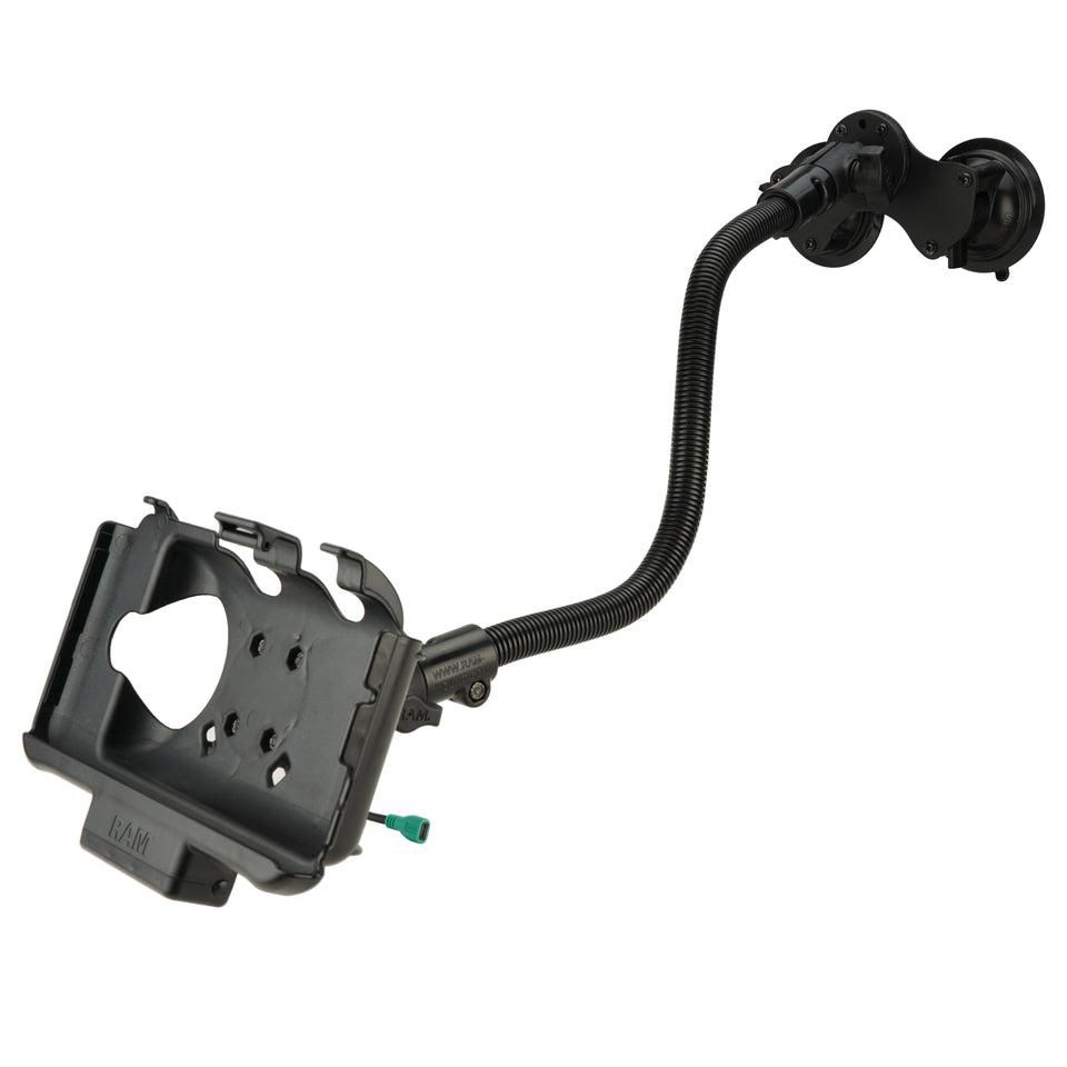 RAM Mounts - RAM-B-189-18-SAM60-CIGU - UNPKD SAM60 DOCK WITH DBL SUCT MOUNT AND CIG POWER