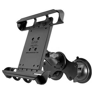 RAM Mounts - RAM-B-189-TAB8U - UNPKD RAM DBL SUCT MNT 10Inch TABLET
