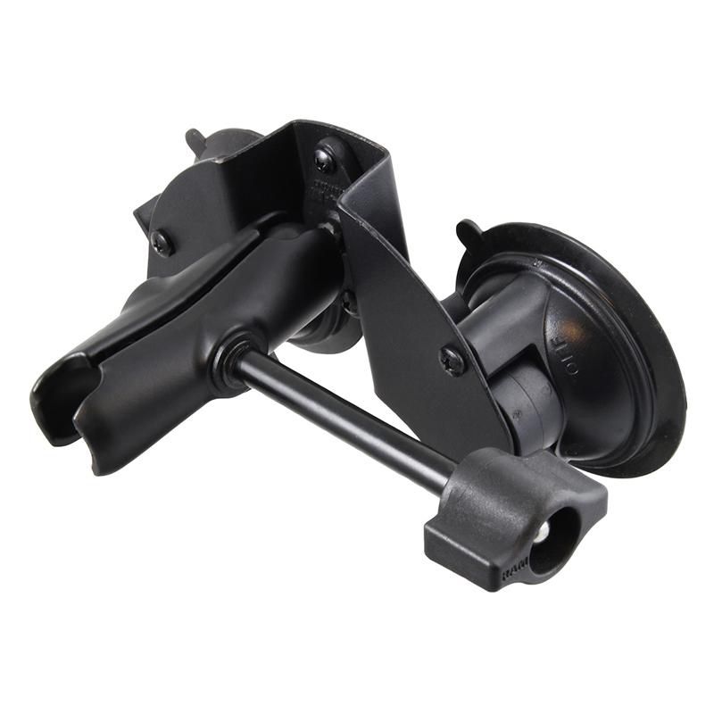 RAM Mounts - RAM-B-189B-201-ALA1-KRU - UNPKD RAM STRT DOUBLE SUCTION CUP W/ ARM