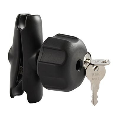 RAM Mounts - RAM-B-201LU - UNPKD RAM DBL SOCKET ARM W/ LOCK KNOB
