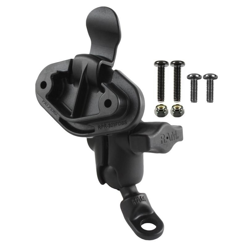 RAM Mounts - RAM-B-272-A-326U-TWI - UNPKD RAM SHORT ANGLED BASE and EZY MOUNT