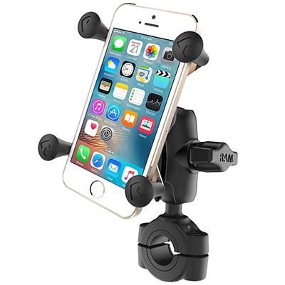 RAM Mounts - RAM-B-408-75-1-A-UN7U - UNPK RAM BAR MNT 3/4Inch-1Inch SHORT W/ RAM X-GRIP