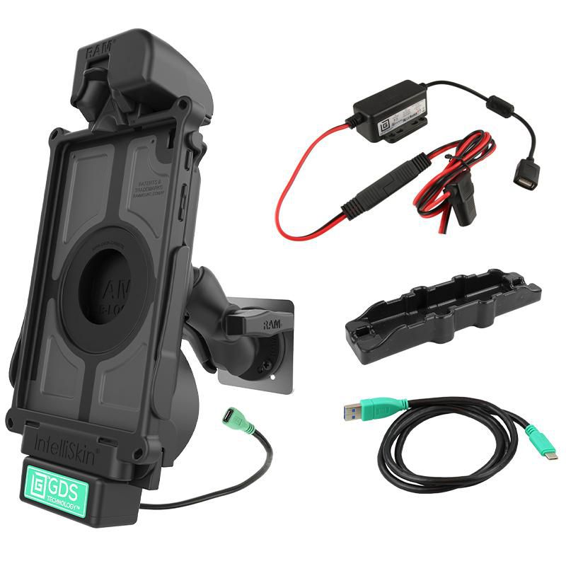 RAM Mounts - RAM-GDS-101B-SAM67-V7B1U - UNPKD RAM GDS mUSB DOCK BUNDLE FOR SAMSUNG TAB A 8.4 SM-T307 WITH BACKING PLATE