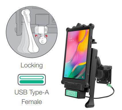 RAM Mounts - RAM-GDS-101LB-OMT2-SAM55U - GDS MICRO USB 2.0 CABLE 1.2M LONG