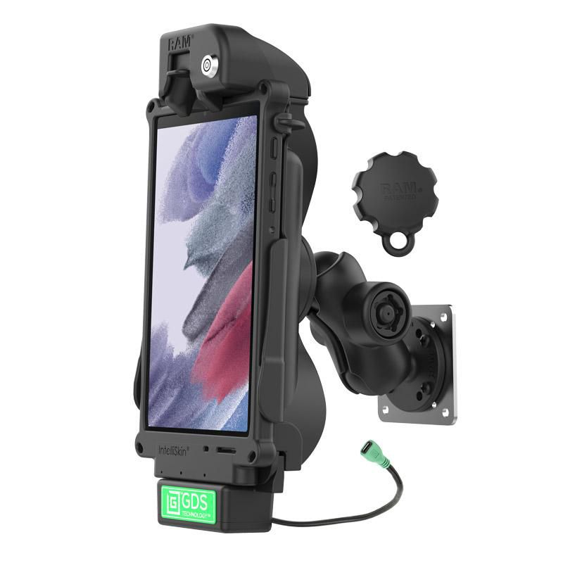 RAM Mounts - RAM-GDS-101LB-SAM80-V7B1U - UNPKD RAM GDS LOCKING DOCK BUNDLE POUR SAMSUNG TAB A7 8.7 SM-T220 et SM-T225 AVEC PLAQUE DE COUVERTURE