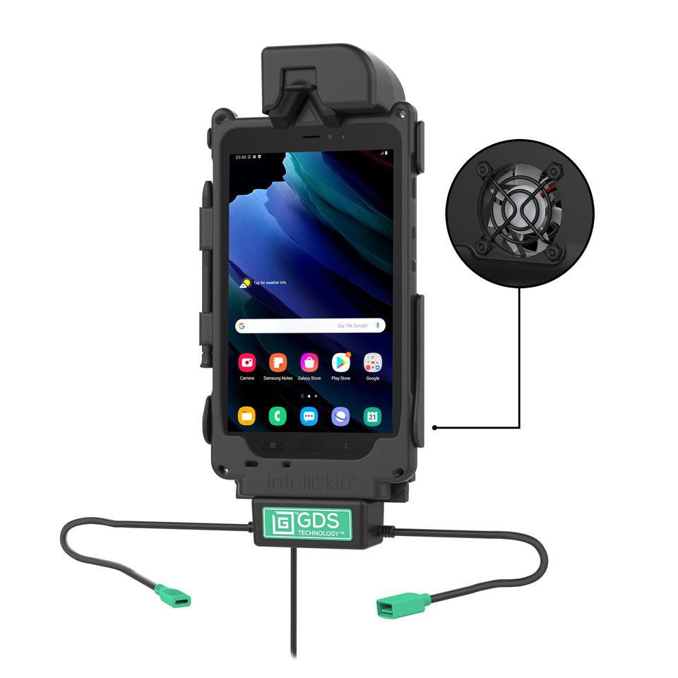 RAM Mounts - RAM-GDS-DOCKF-SAM62CDU - UNPKD station d'accueil pour vehicule avec ventilateur USBC et donnees peripheriques pour SAMSUNG TAB ACTIVE2 et TAB ACTIVE3