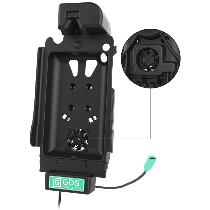 RAM Mounts - RAM-GDS-DOCKF-SAM67CU - Gds station d'accueil pour vehicule usbc avec ventilateur