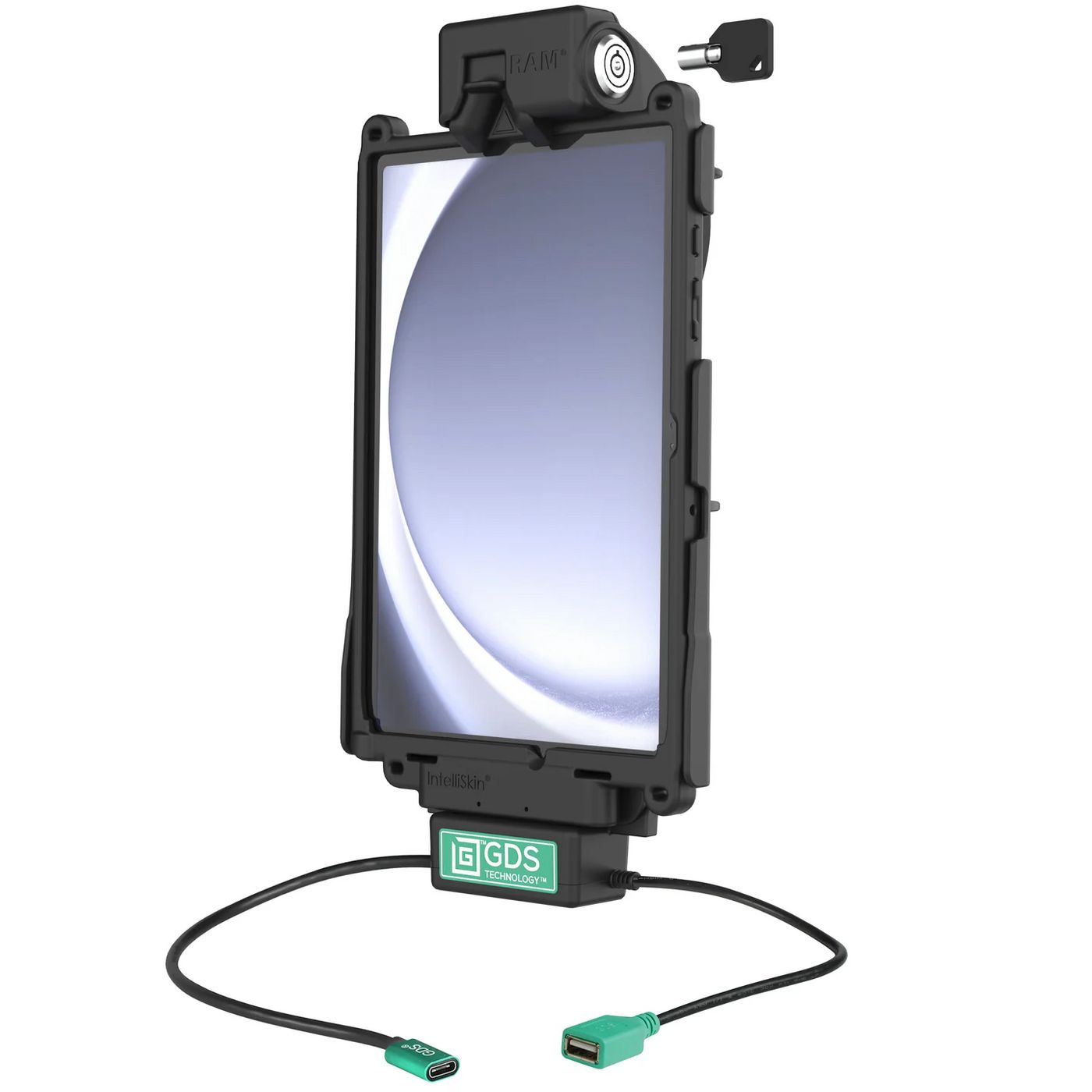 RAM Mounts - RAM-GDS-DOCKL-SAM88CDU - Station d'accueil verrouillable GDS® Tough-DockT, USB-A simple pour Samsung Tab A9,