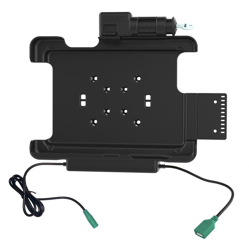 RAM Mounts - RAM-HOL-HON9PDKLU - RAM Mounts RAM POWER & DATA SPRING  LOADED KEYED LOCK CRADLE FOR  HONEYWELL RT10 SERIES TABLETS