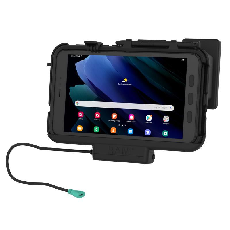 RAM Mounts - RAM-HOL-SAM60P-OT1U - UNPKD EZ-ROLL R DOCK POWER ONLY FOR SAMSUNG TAB ACTIVE3 WITH OTTERBOX UNIVERSE CASE